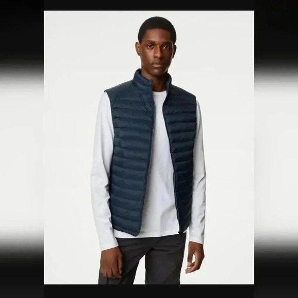 M&S COLLECTIONFeather and Down Gilet with Stormwear™ - Picture 3 of 8